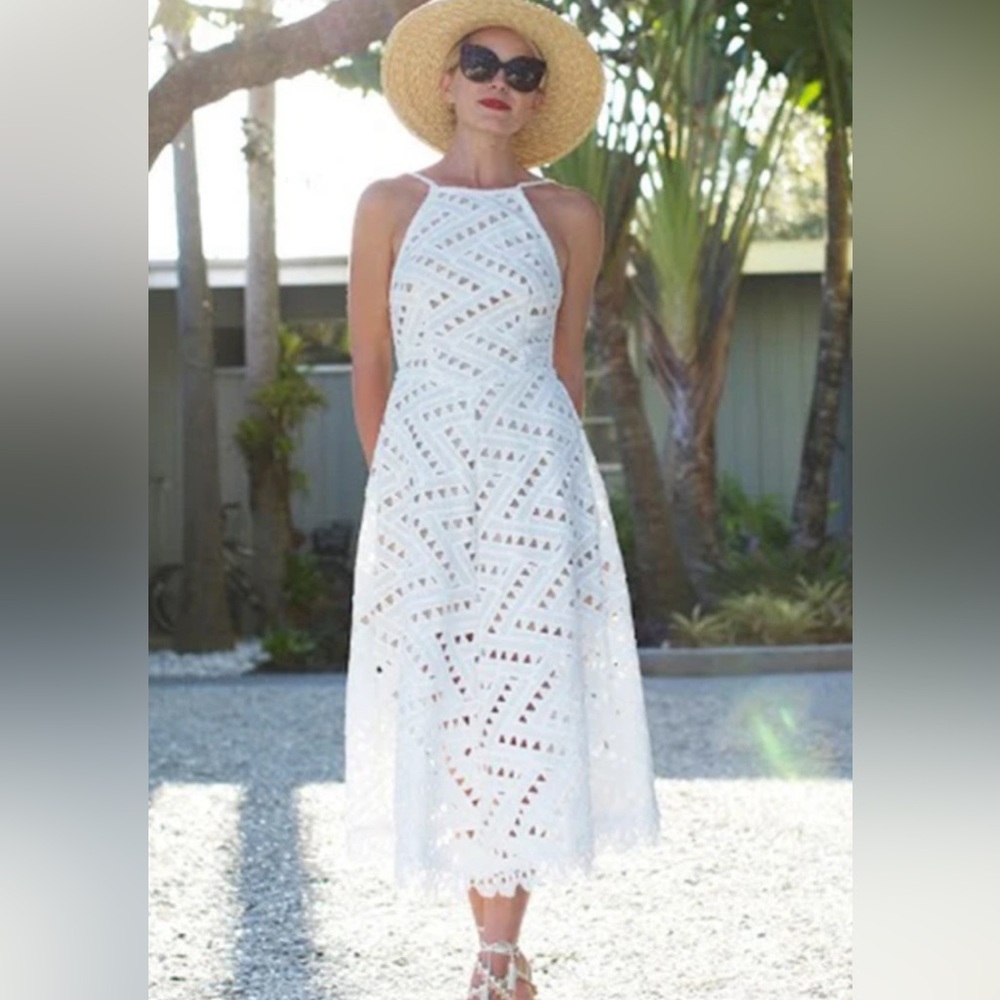 REVOLVE Line & Dot Jardin Open Back Midi Dress - Picture 3 of 16